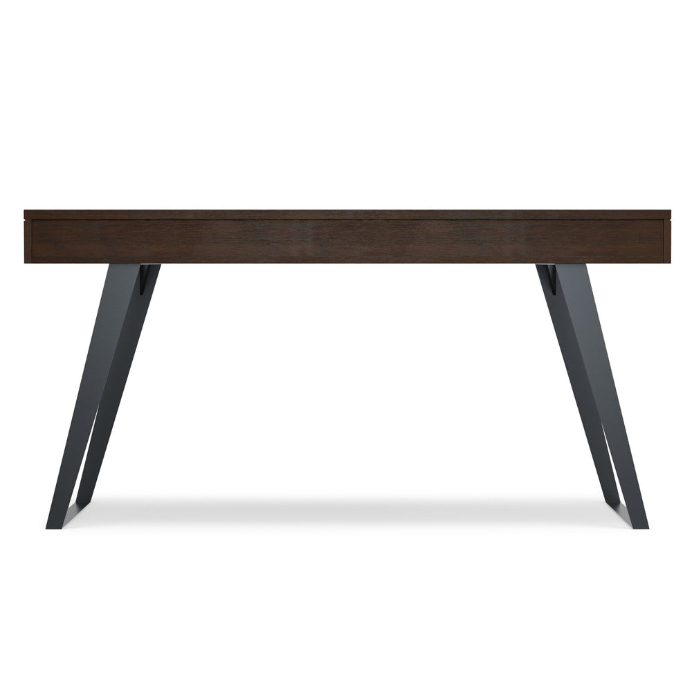 English Elm Lowry - Industrial-Style Desk In Distressed Hickory Brown With Metal Accents & Ample Storage Space B136P158878