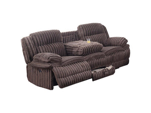 English Elm Living Room Reclining Sofa Set - 2Pc Manual Couch With Drop-Down Table, Cup Holders & Storage B011S01735