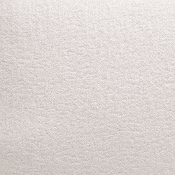 English Elm Luna Curved 4-Seater Sofa in White Teddy Velvet with Plush Cushions and Luxe Gold Base Accent B341S00007