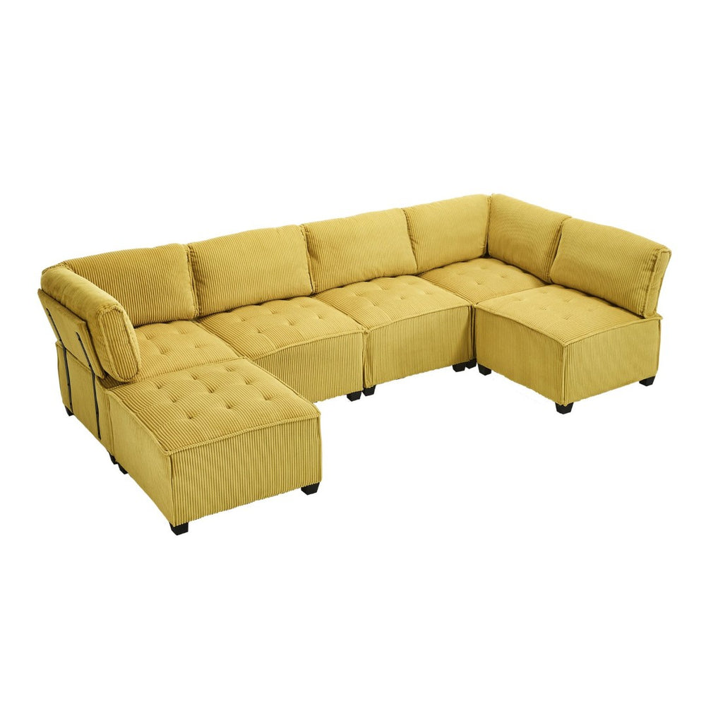 English Elm United We Win U-Shaped Modular Sectional Sofa With Reversible Chaise - Plush Comfort & Style! W1568S00153-GIGA