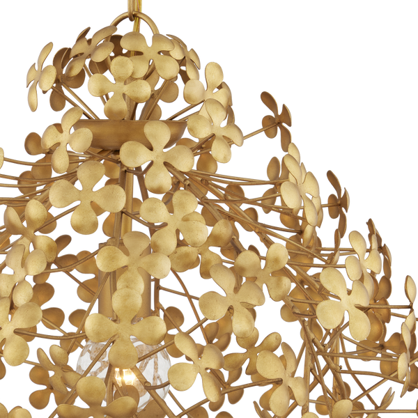 Cloverfield Gold Pendant - Elegant Shamrock-Inspired Ceiling Light Fixture for Glamorous Spaces