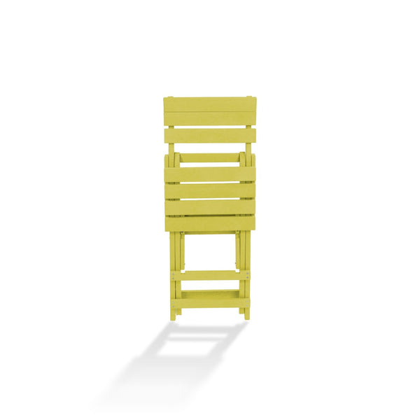 English Elm Harbor Point Recycled Hdpe Outdoor Folding Bar Stool Patio Deck All Season Seating Yellow B2745P409653
