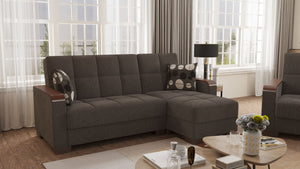 English Elm Primenest Zenaero Convertible Chaise Lounge With Storage - Modern Comfort And Versatile Design! B030P303563-GIGA