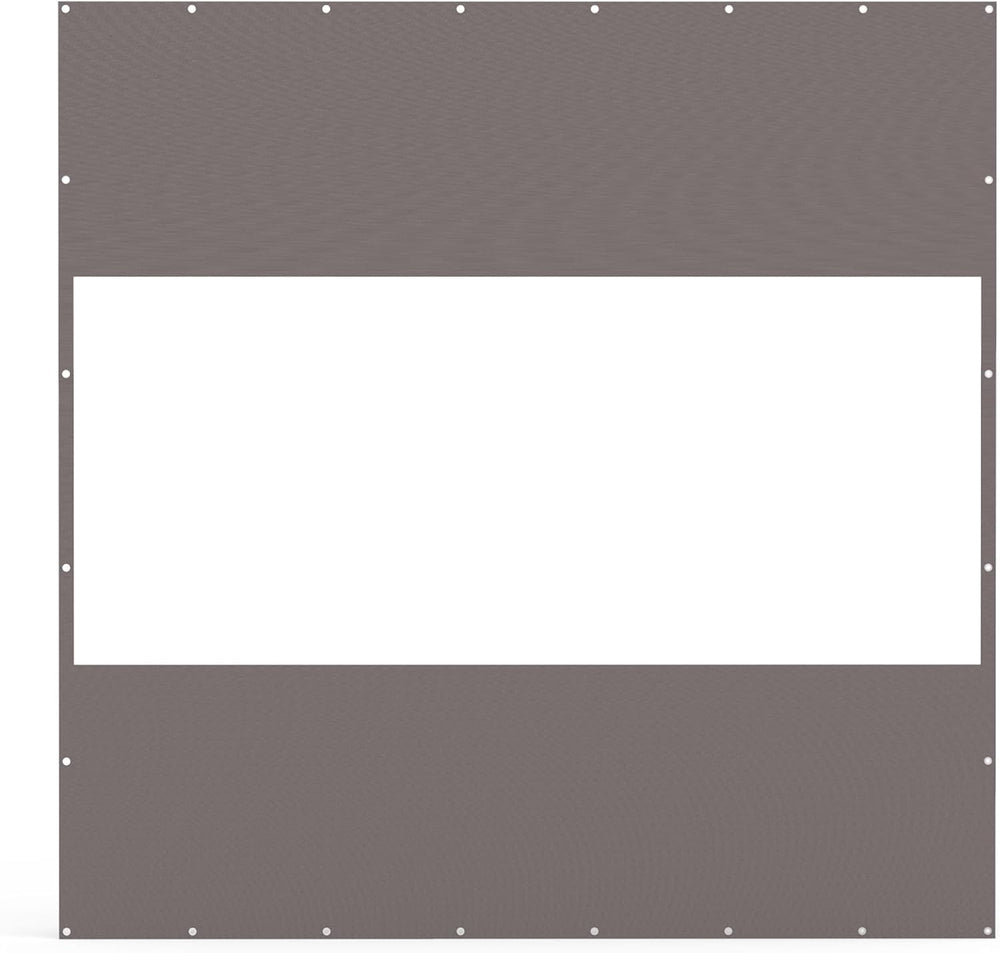 English Elm Heavy Duty Outdoor Clear Panel Curtain - 18 Oz Waterproof Pvc Polyester, Weatherproof And Tearproof Privacy Screen For Patios, Pergolas & Gazebos (8'H X 8'W, Gray) W1859P238852