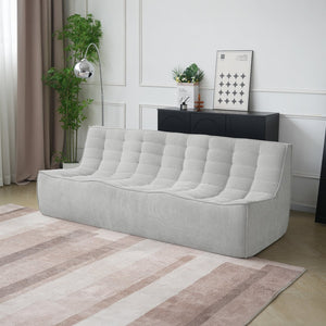 English Elm Caterpillar Modern Low-Profile 3-Seater Sofa With Waffle Design - Versatile, Stylish & Durable B341P321114