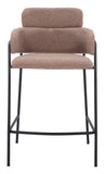 Marcel Counter Stool - Set of 2 Brown 109666 Zuo Modern