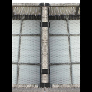 English Elm Outdoor Wicker Seating Group For 4 – Stylish Pre-Assembled 9-Piece Set With Cushions & Tables B120S00198-GIGA