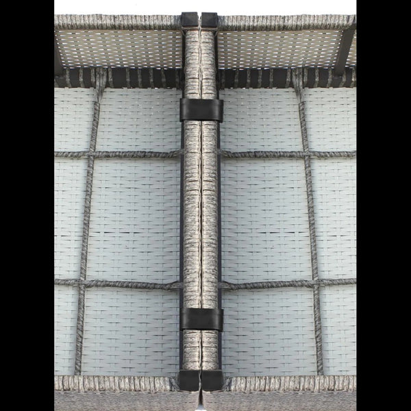 English Elm Outdoor Wicker Seating Group For 4 – Stylish Pre-Assembled 9-Piece Set With Cushions & Tables B120S00198-GIGA