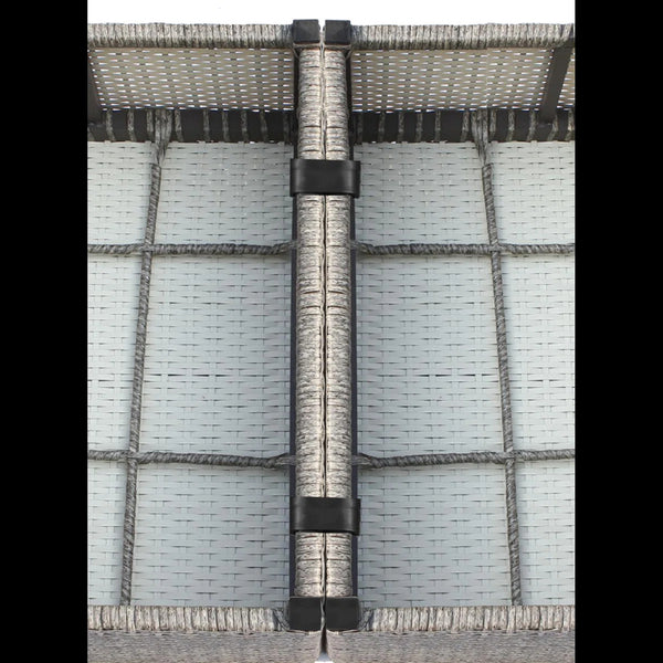 English Elm Fully Assembled 8-Piece 6-Seat All-Weather Wicker Patio Set With Cushions & Coffee Table B120S00192