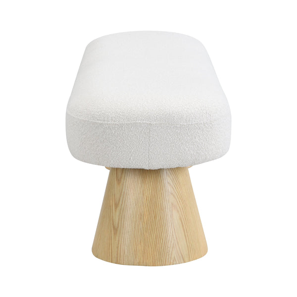 English Elm Christopher Knight Home® - Dining 64" Modern Farmhouse Storage Bench with Bouclé Upholstery and Solid Wood Legs, Durable and Stylish Beige N779P271401B