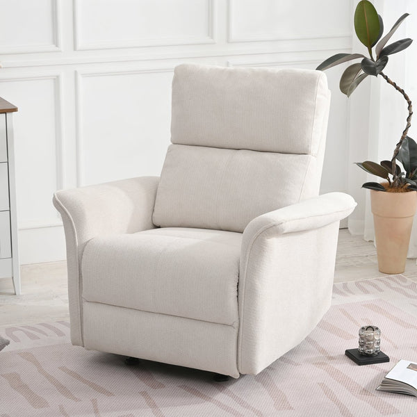 English Elm Manual Rocker Recliner Chair - Plush Gray Velvet Glider For Small Spaces, Home Theater & Nurseries W1028S00047