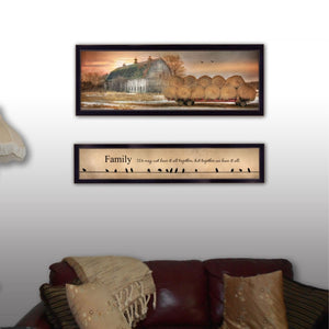 English Elm "together Blessed" Lori Deiter 2-piece Faith Wall Art Set with Black Wood Frame B06787185