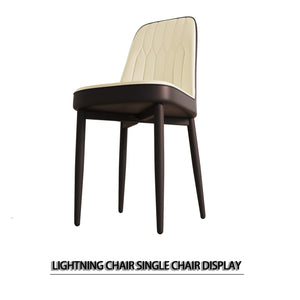English Elm A Set Of 2 Modern Dining Chairs In Stylish Pu Leather With Ergonomic Support And Durable Design W2189P166108