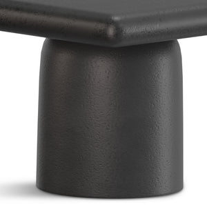 English Elm Zachary Cast Aluminum 2-Piece Coffee Table Set in Graphite & Black Nickel – Handcrafted, Textured Chic B136P239030