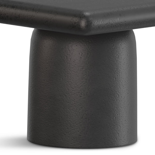 English Elm Zachary Cast Aluminum 2-Piece Coffee Table Set in Graphite & Black Nickel – Handcrafted, Textured Chic B136P239030