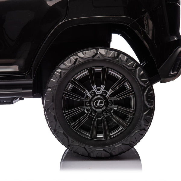English Elm Licensed Lexus Lx600 24v Two Seater Kids Ride on Suv with Remote and Suspension Black W1578P339061