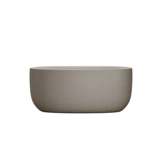 English Elm 51'' Solid Resin Stone Freestanding Soaking Tub Matte White Spa Bath with Drain W2753P416618