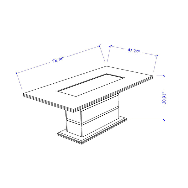 English Elm ARIYA White Dining Table and 4 Chairs Set – Contemporary High-Gloss Solid Wood & Glass Pedestal Design B201S00391