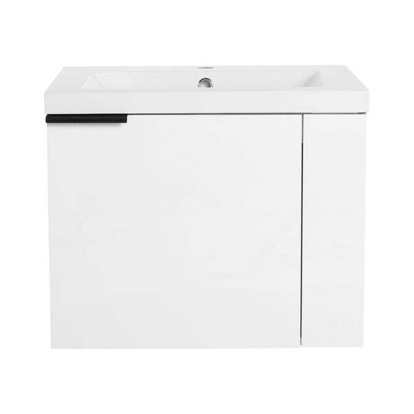 English Elm 24" Modern Bathroom Vanity Sink Combo - Stylish White Oak Cabinet With Soft-Close Doors & Storage W1972P204943