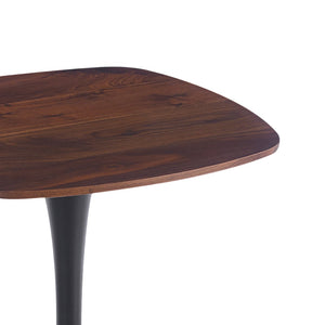 English Elm 23.62 Inch Round Pedestal Dining Table Oak Finish Compact Contemporary Accent W3766P397278