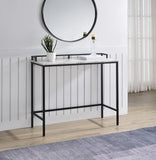 OSP Home Furnishings Brighton Console Table White/Black