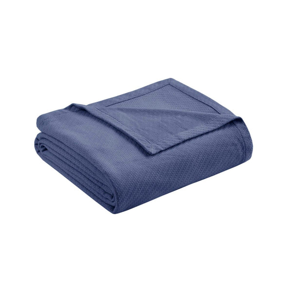 English Elm Blanket King Size Ring-spun Cotton Woven Patterned Layer for Cozy Bedroom Nights B035P294132