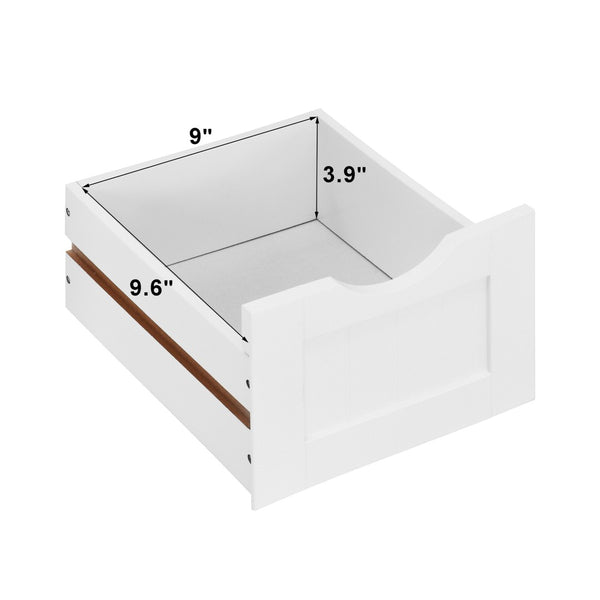 English Elm White Freestanding Bathroom Storage Cabinet With Drawers – Stylish, Durable & Space-Saving Design W40914884-GIGA