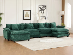 English Elm Wider Ergonomic Loveseat with Breathable Chenille Upholstery, Modular Design, Plush Double-Layer Cushioning W1143S00045 W1143S00045