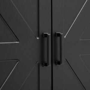 English Elm On-Trend 4-In-1 Farmhouse Hall Tree: Movable Bench, 7 Hooks, Shoe Storage & Rustic Style For Entryway N721P205788B-GIGA