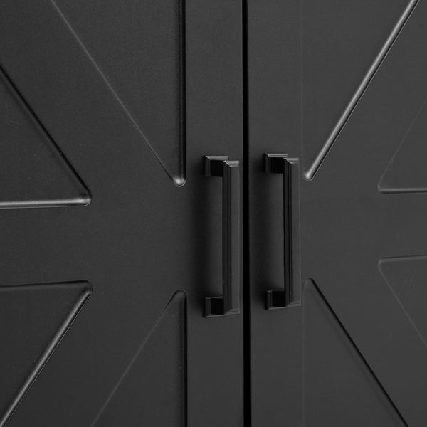 English Elm On-Trend 4-In-1 Farmhouse Hall Tree: Movable Bench, 7 Hooks, Shoe Storage & Rustic Style For Entryway N721P205788B-GIGA