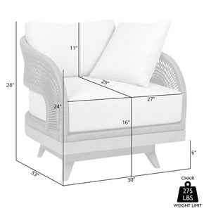 English Elm Orbit Outdoor Swivel Patio Chair Eucalyptus Wood Rope Weave Resort Lounge Seat B2736P464826
