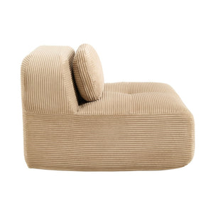 English Elm Hamlet Corduroy L-shaped Sectional Sofa with Pillows for Modern Living Rooms Camel W714P323637