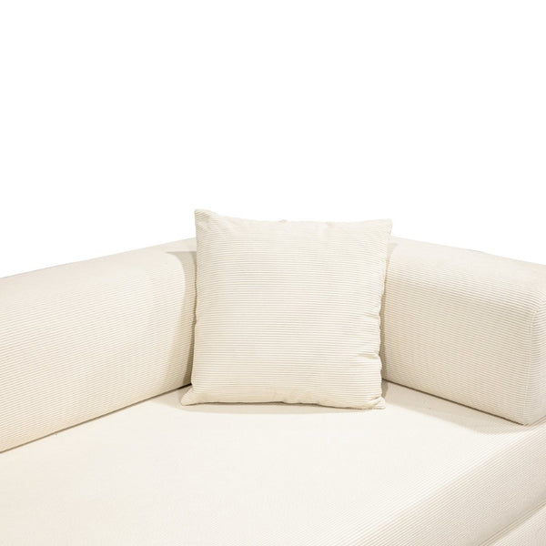 English Elm Double Convertible Corduroy Sleeper Sofa High Density Foam Wide Armrest Studio Bed W3064P245390