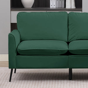 English Elm Ts Cat Paw Faux Leather Accent Chair Nordic Retro Single Seat for Bedroom Lounge Green W2311P457723