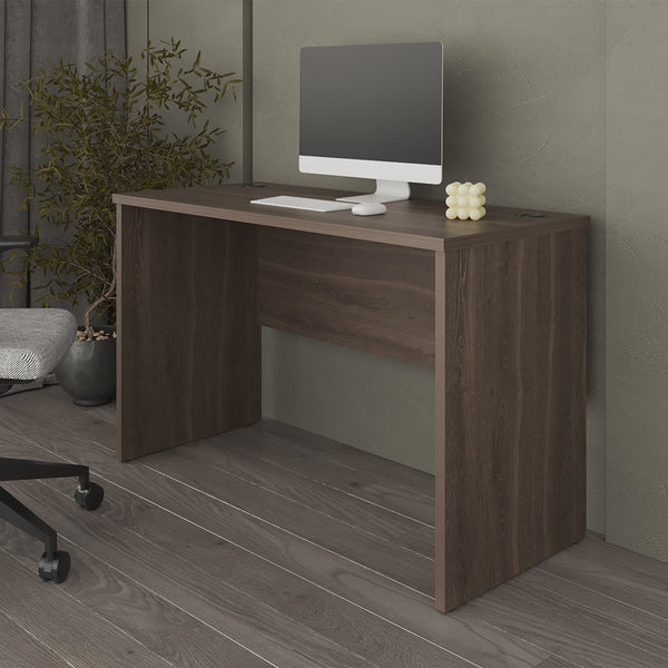 English Elm Roseland Beige Engineered Wood Desk for Small Spaces — Wide Minimalist Desktop, Durable Quality Build, Compact Workstation (52.8"x26") B092P269941