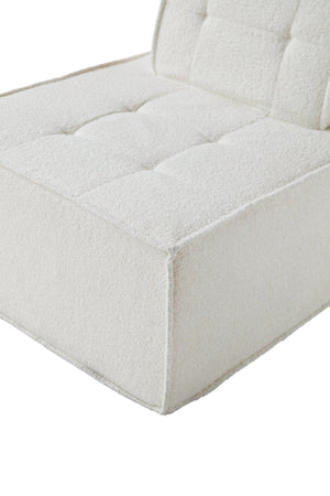 English Elm L-shaped Modular Floor Sofa Plush Sherpa Sectional for Living Room Reading Nook W1960S00017