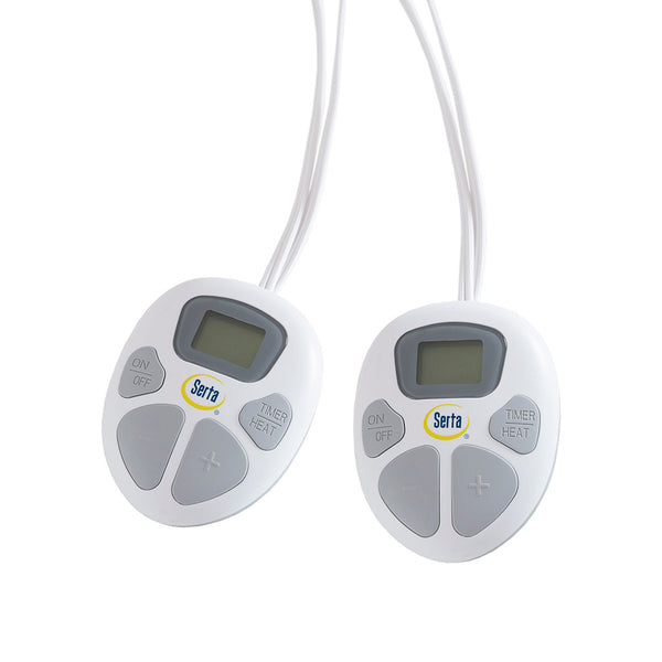 JLA Home Serta - Blanket Plush Heated Blanket with 10-Heat Settings, Auto Timer, Machine Washable & 5-Year Warranty Ivory ST54-0087