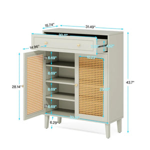 English Elm Tall Pantry Cabinet with Acrylic Doors Adjustable Shelves Modern Rustic Kitchen Storage T3971P450485