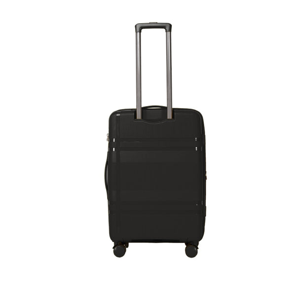 English Elm 6-piece Hard Shell Spinner Luggage Set Expandable Polypropylene with Combo Lock Black T3292P327435