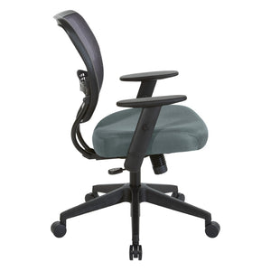 OSP Home Furnishings Professional Mesh Back Manager Chair with Lumbar Support Padded Seat and Synchro Tilt 5500-2M