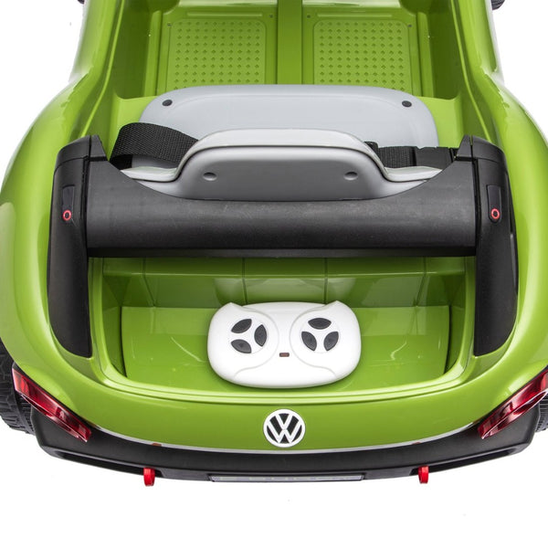 English Elm 12v Licensed Volkswagen Beetle Ride on Car with Remote Control and Suspension for Kids Green W1578P418186