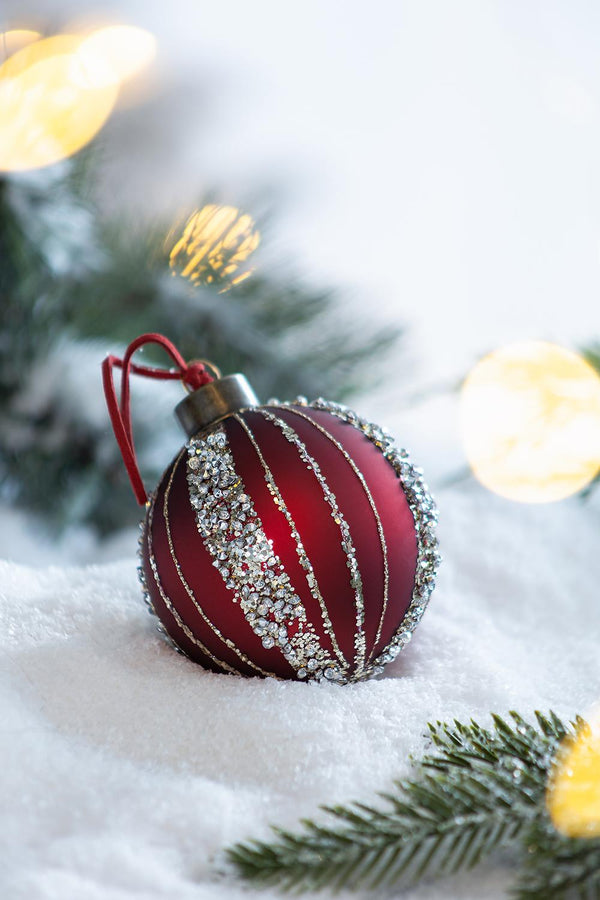 English Elm D3" Elegant Glass Christmas Ball Ornaments Set Of 12 - Timeless Holiday Decor For Trees & Parties W2078P247876