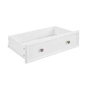 English Elm Modern 5 Drawers Dresser with Smooth Glide Drawers, Stylish Metal Handles & Unique Stable Feet Organizer for Bedroom and Living Room Storage (45.87"L x 20.08"W x 11.03"H) White W2275P149803