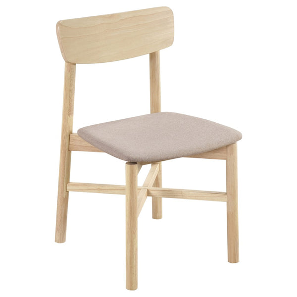 English Elm Perkins Rectangular Dining Set with Embossed Detail and Upholstered Chairs for Four White Washed B062S01626