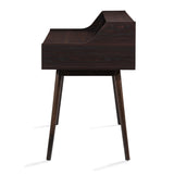 Christopher Knight Home® - Noble House - Ellison Mid Century Modern Walnut Finish Fiberboard Home Office Desk