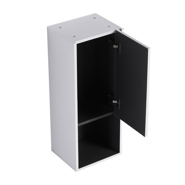 English Elm 12" Bathroom Side Cabinet - Modern Wall-Mounted Design With Soft-Close Doors For Stylish Storage W999P248645