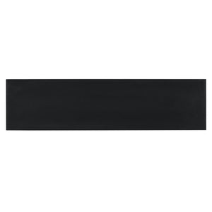 English Elm TREXM 4-Door Large Storage Buffet Cabinet with Glass Doors, Adjustable Shelves and Cable Port Black N715P247544B
