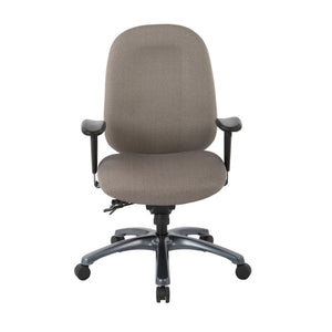 OSP Home Furnishings Multi-function Ergonomic Office Chair with Lumbar Support and Titanium Base for Pros High 8511-294