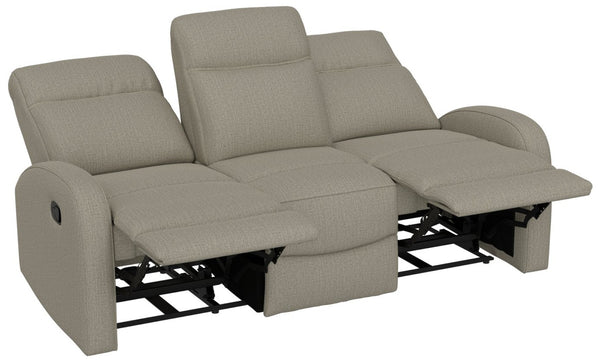 English Elm Brown Dual Reclining Sofa with Pillow Back Cushions and Pull Tab Seats for Living Rooms B361P483240
