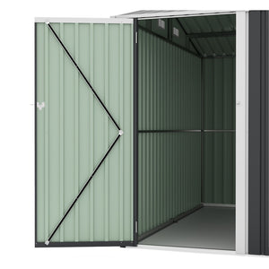 English Elm Campcraft Metal Storage Shed 10x14 Ft with Lockable Doors Vented Sloped Roof Backyard W1598S00035
